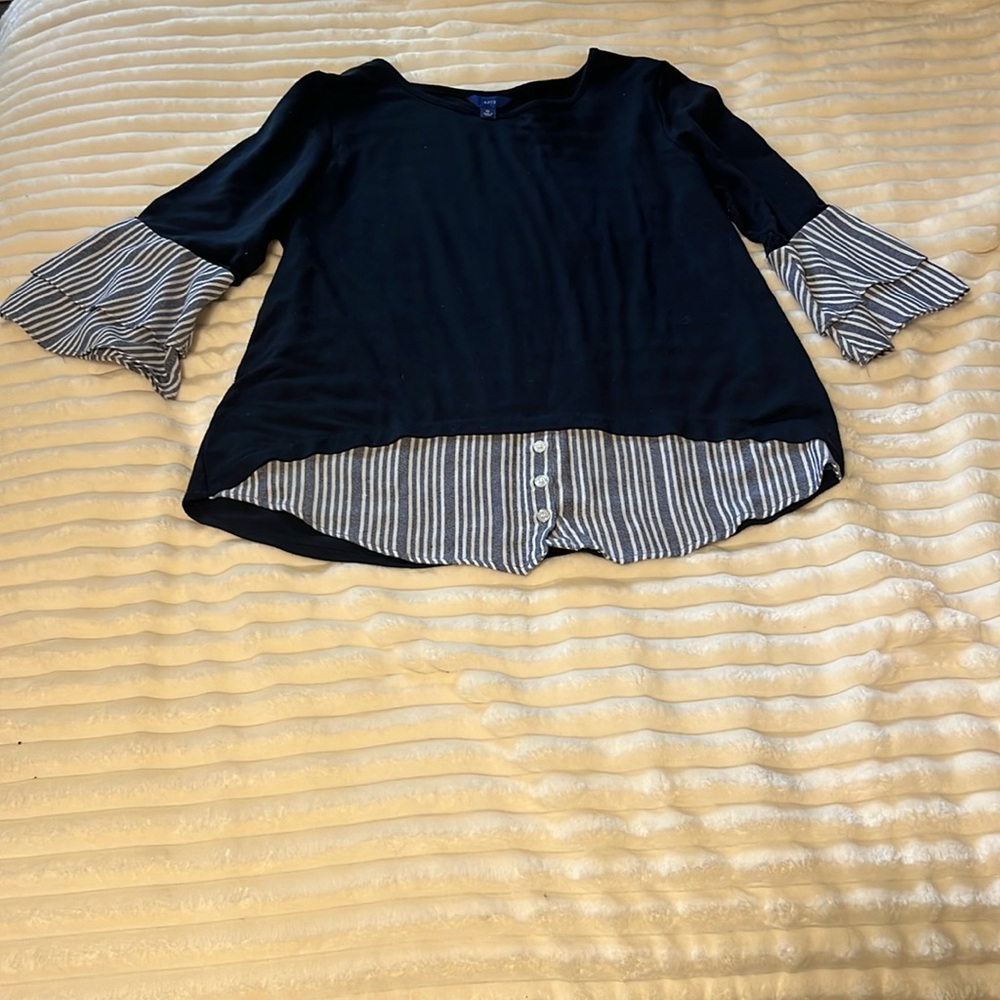 Navy blouse. Apt.9. XL.